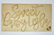 Unfinished wood name sign